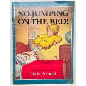 Vintage Book 1987 No Jumping on the Bed Large Soft Cover Book